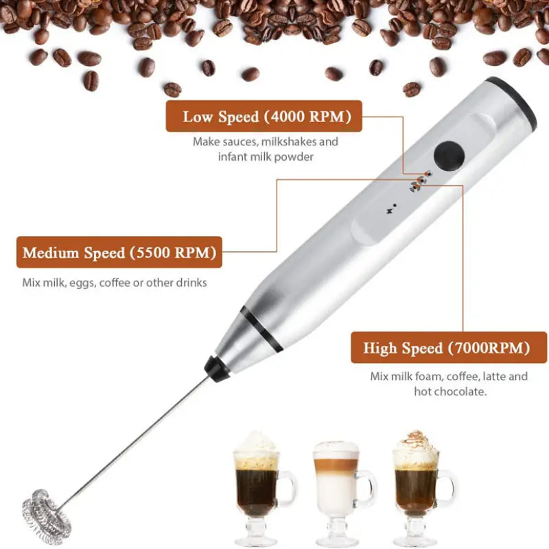 Electric Coffee Beater USB Rechargeable