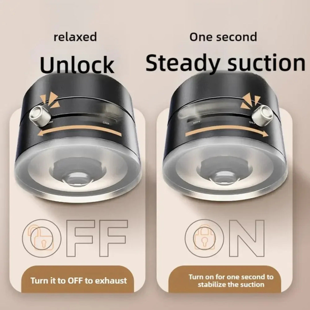 Vacuum Suction Magnetic Phone Holder - Universal Compatibility, Lightweight Design