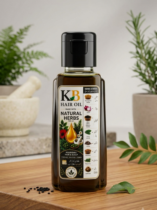 KB Hair Oil – Natural Herbal Hair Oil (100ml)